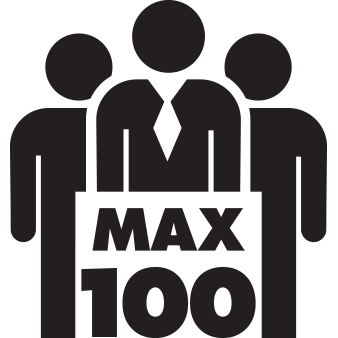 max 100 person
