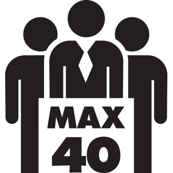 Max 40 person