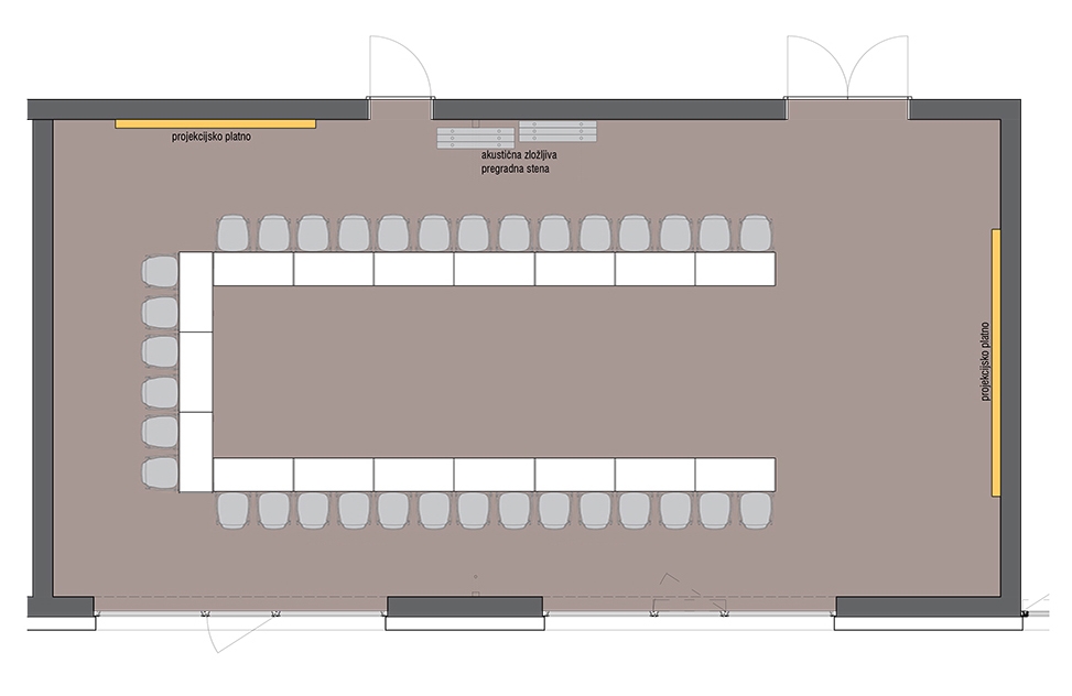 Hotel Grof meeting rooms - U shape